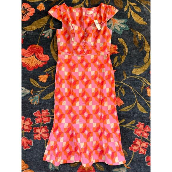 NWT Anthropologie Cecily Fit and Flare Sweetheart Dress Size Medium - Picture 3 of 8